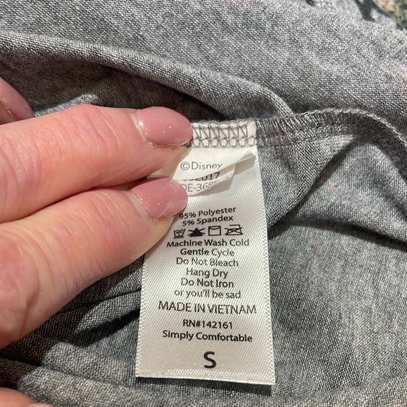 LuLaRoe Disney Mickey Mouse size Small tunic length blouse solid sleeves - Picture 8 of 8